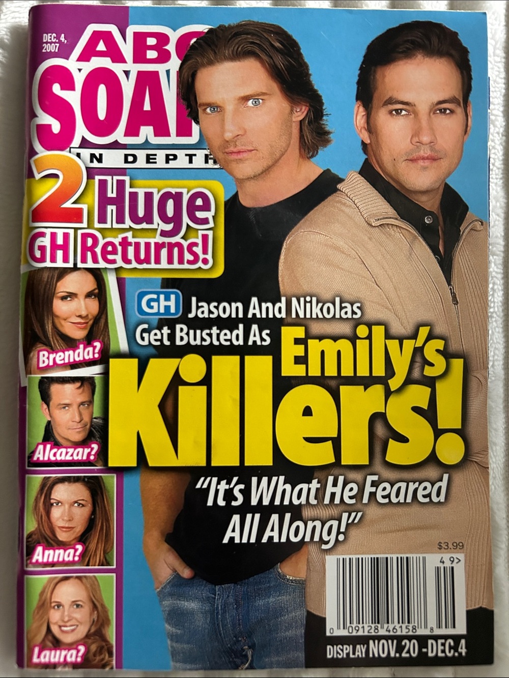 11/20/2007-12/04/2007 ABC Vintage Soaps In Depth Magazine  - Volume 11 Issue 49